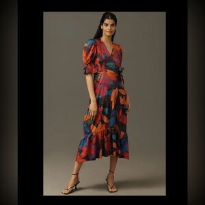 Hutch Marisol wrap dress, short sleeve, small, NWT